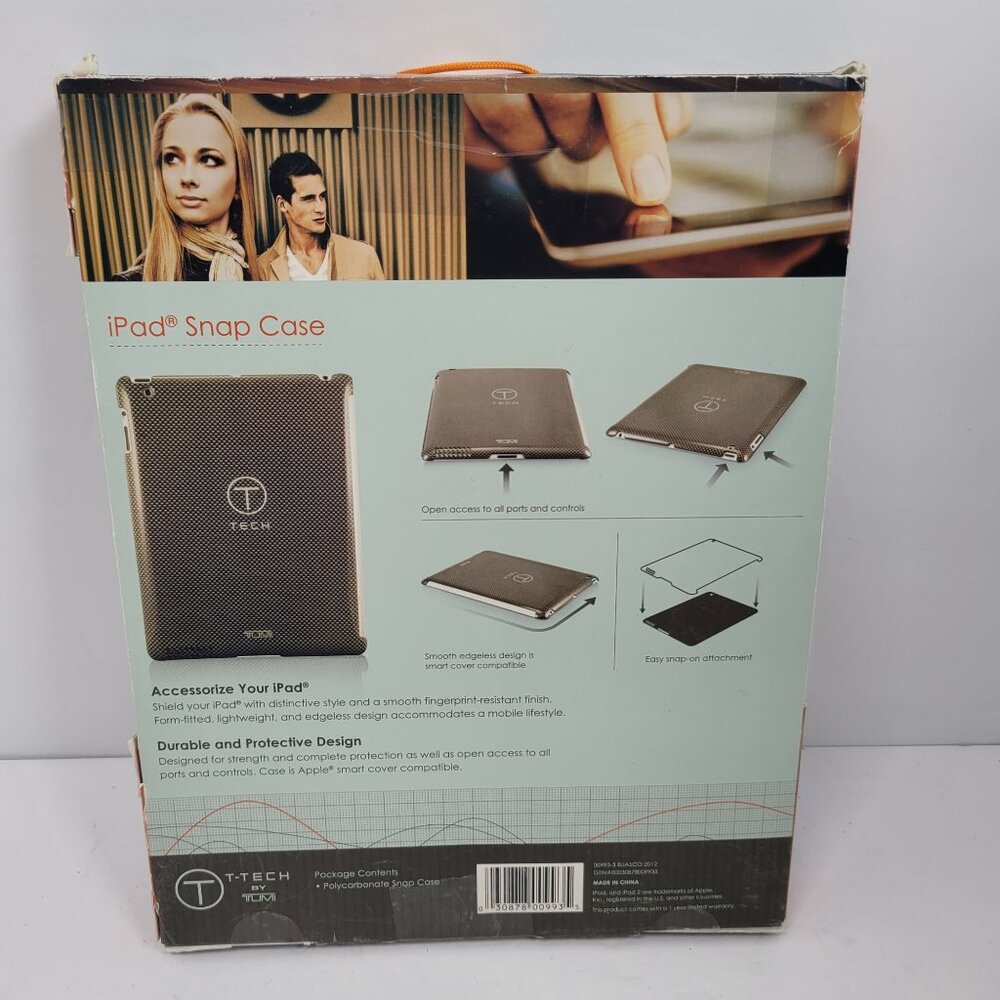 T-Tech By Tumi iPad Snap Case Edgeless Design New - Picture 2 of 2